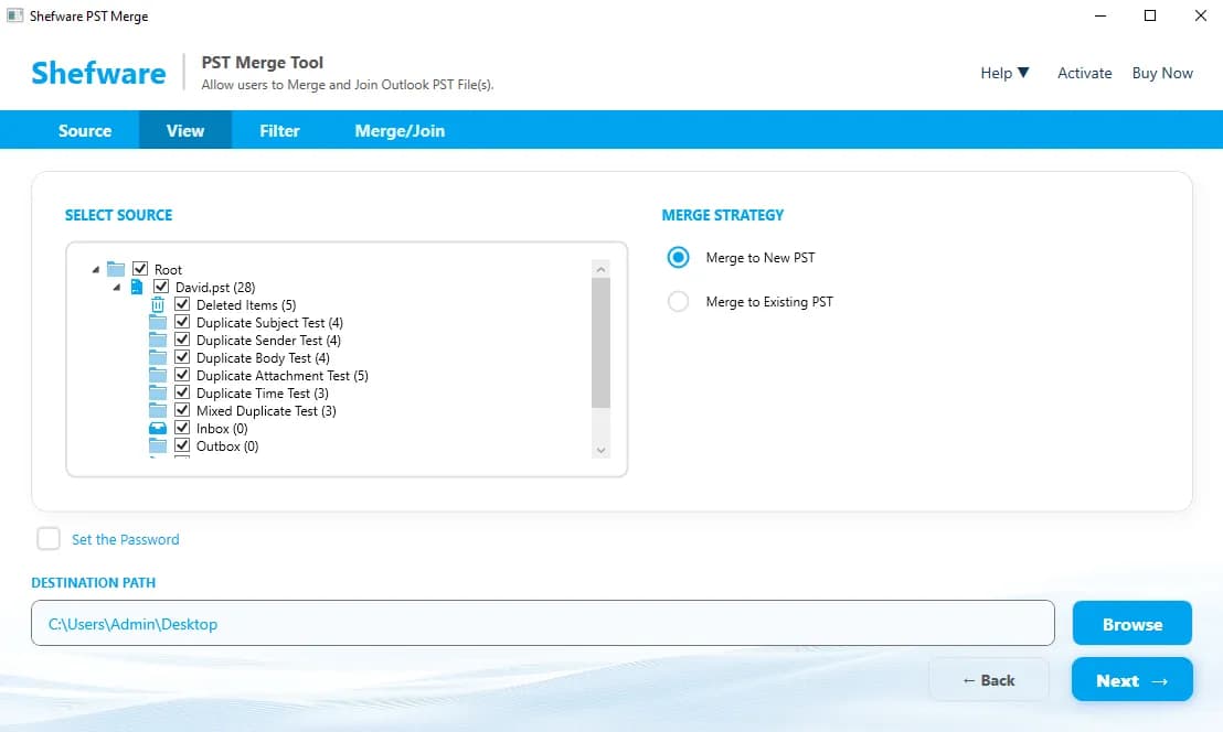 Merged and Joined PST Process Diagram
