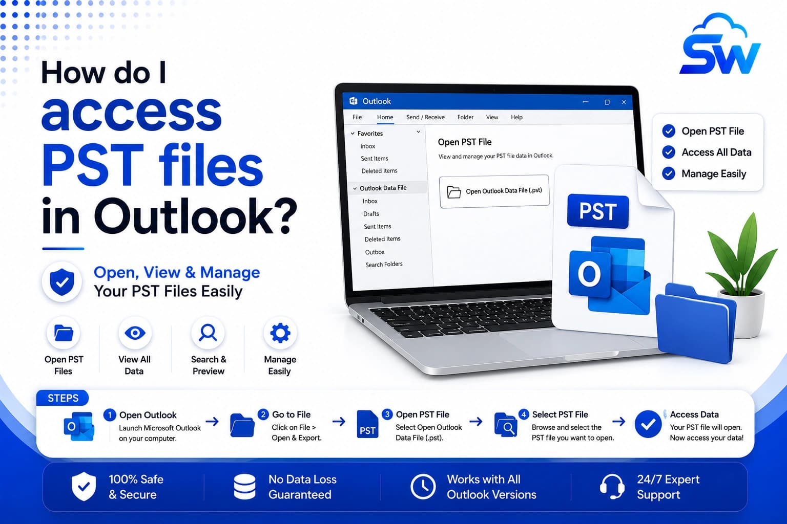 Access PST Files in Outlook, Open PST File in Outlook, Import PST File Outlook, Outlook PST File, Open Outlook Data File, Add PST File to Outlook, View PST File, Outlook Import PST, Browse PST File, Outlook Archive PST, Outlook Mailbox Import, Outlook Data File, Outlook Email Archive, Access Archived Emails Outlook