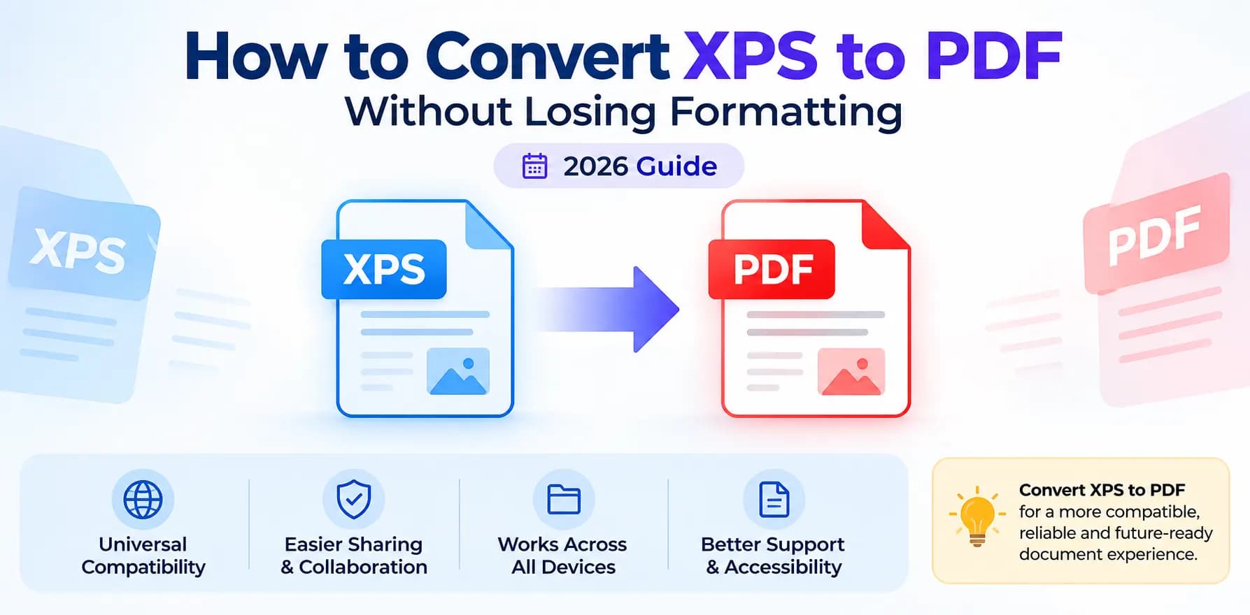 Learn how to convert XPS to PDF quickly and accurately. Step-by-step guide to transform XPS files to PDF while preserving fonts, images, and layout.