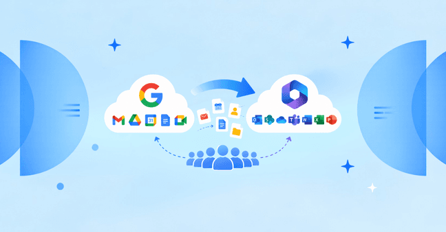 Google Workspace to Microsoft 365 migration, Google Workspace migration tool, Gmail to Microsoft 365 migration, Google Workspace email migration, Google Drive to OneDrive migration, business email migration