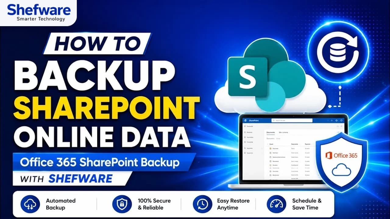 Shefware SharePoint Backup Tool Video Guide Video Thumbnail