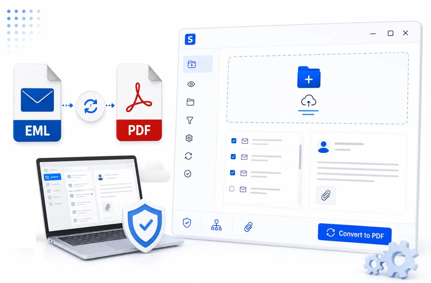 Shefware EML to PDF Features