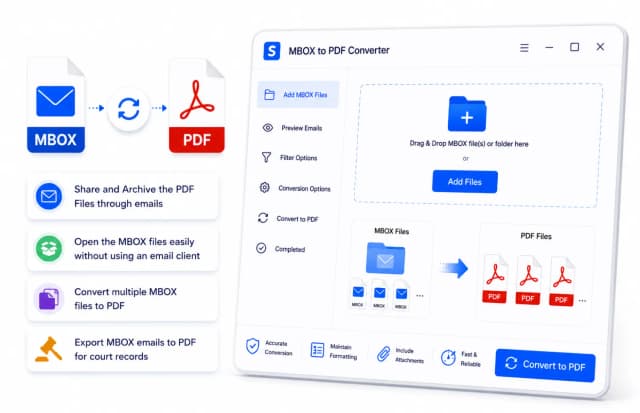 Shefware MBOX to PDF Converter
