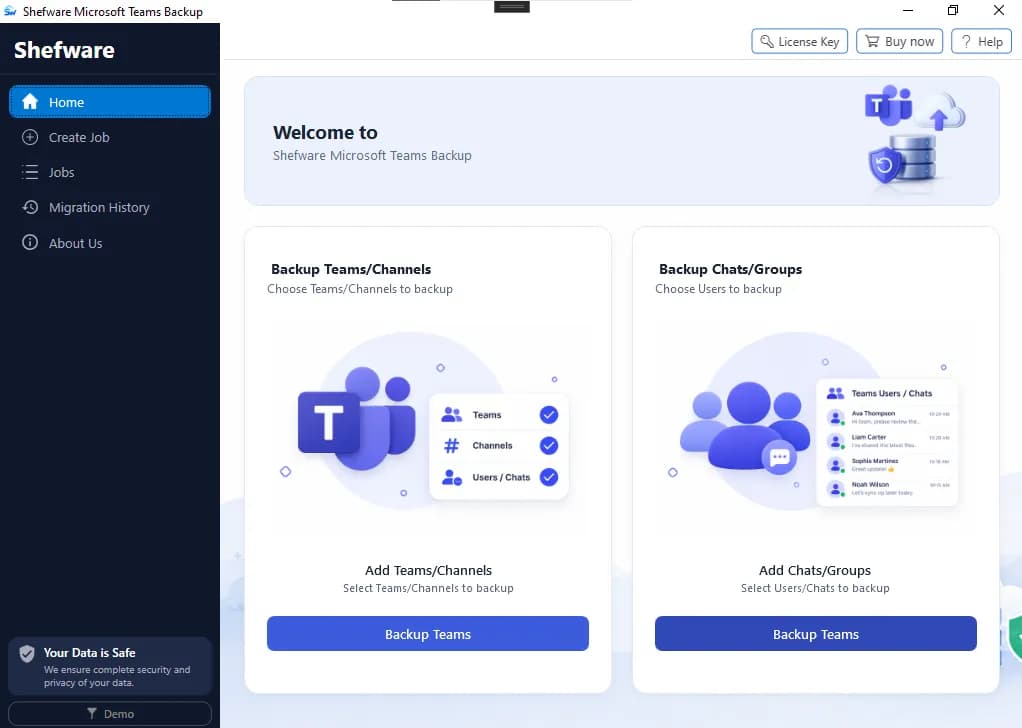 Shefware Microsoft Teams Backup Key Highlights