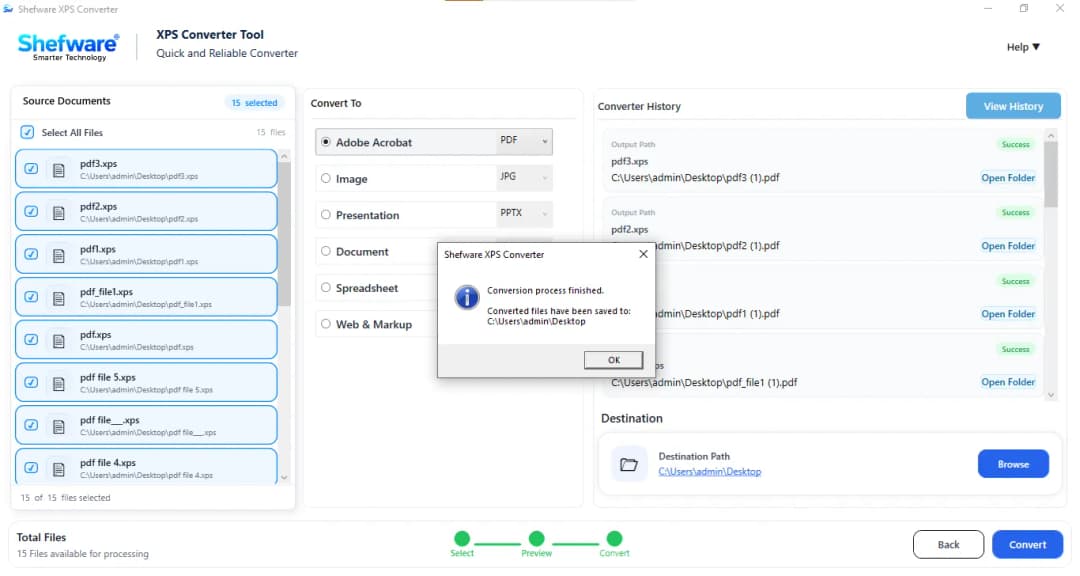 XPS Converter Process