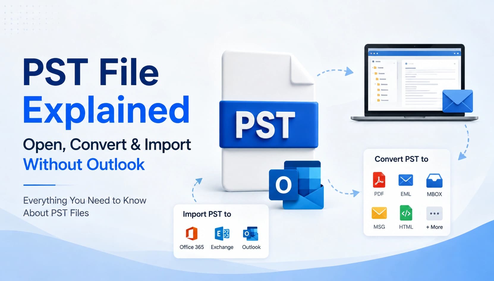 PST File, PST Converter, Import PST, Export PST, Outlook Data File, Merge PST, Split PST
