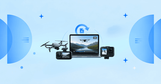 Recovering interrupted 4K drone, dashcam, and action cam footage using a video repair tool