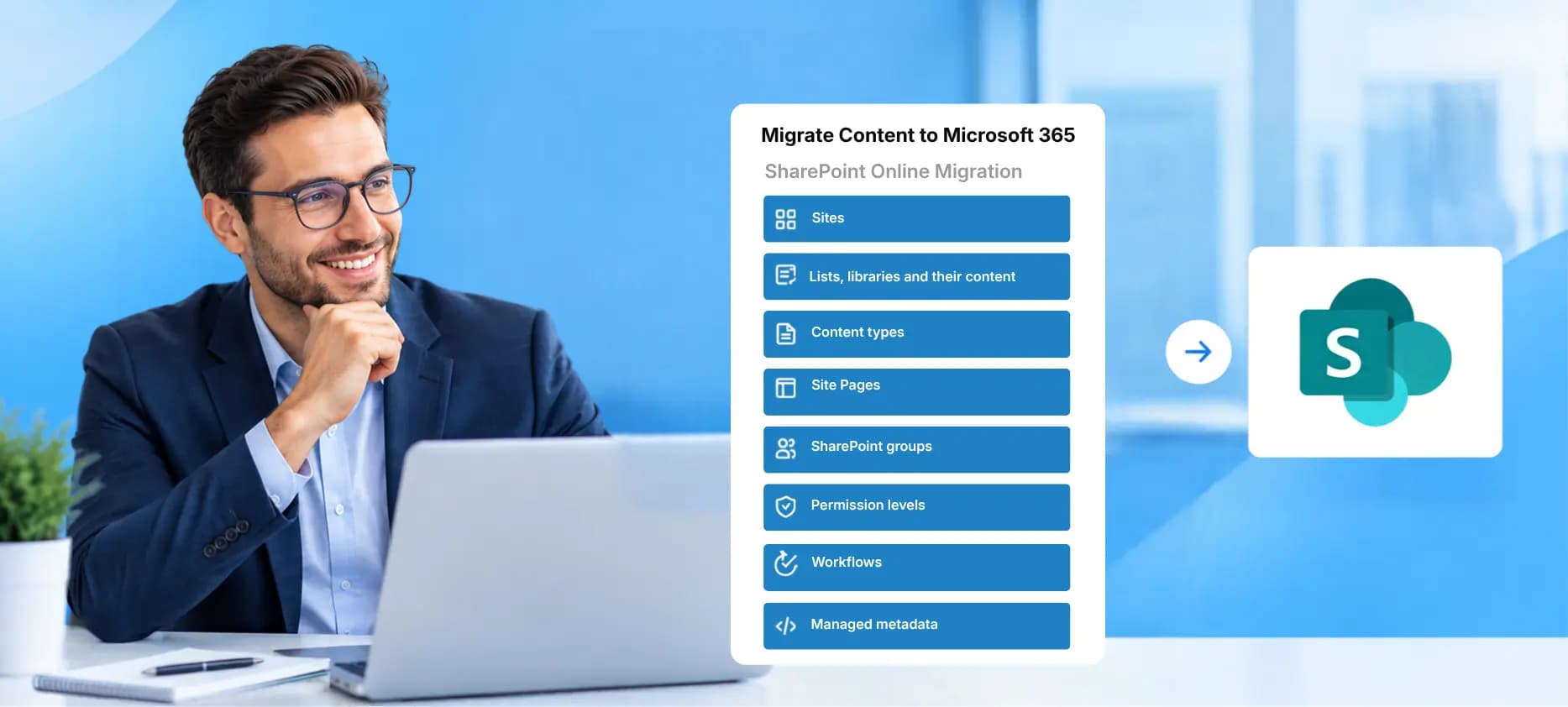 SharePoint migration features and supported content
