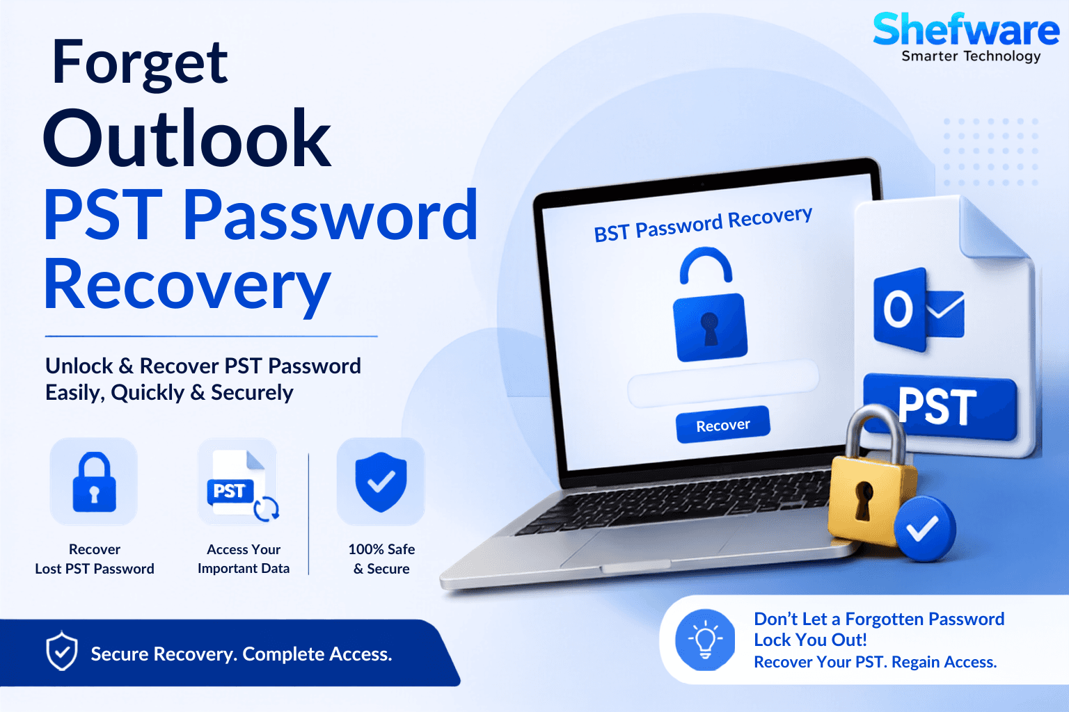 Shefware Outlook PST Password Recovery, Outlook Pst Password Recovery