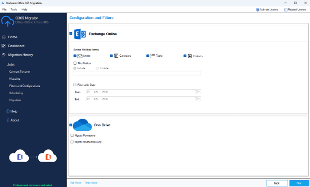 Configure Migration Filters