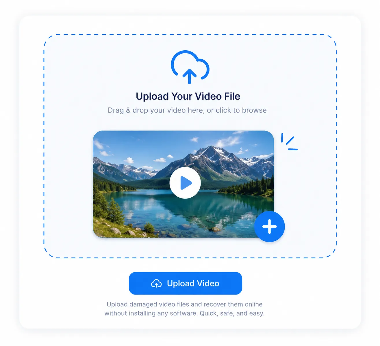 Upload Corrupt Video